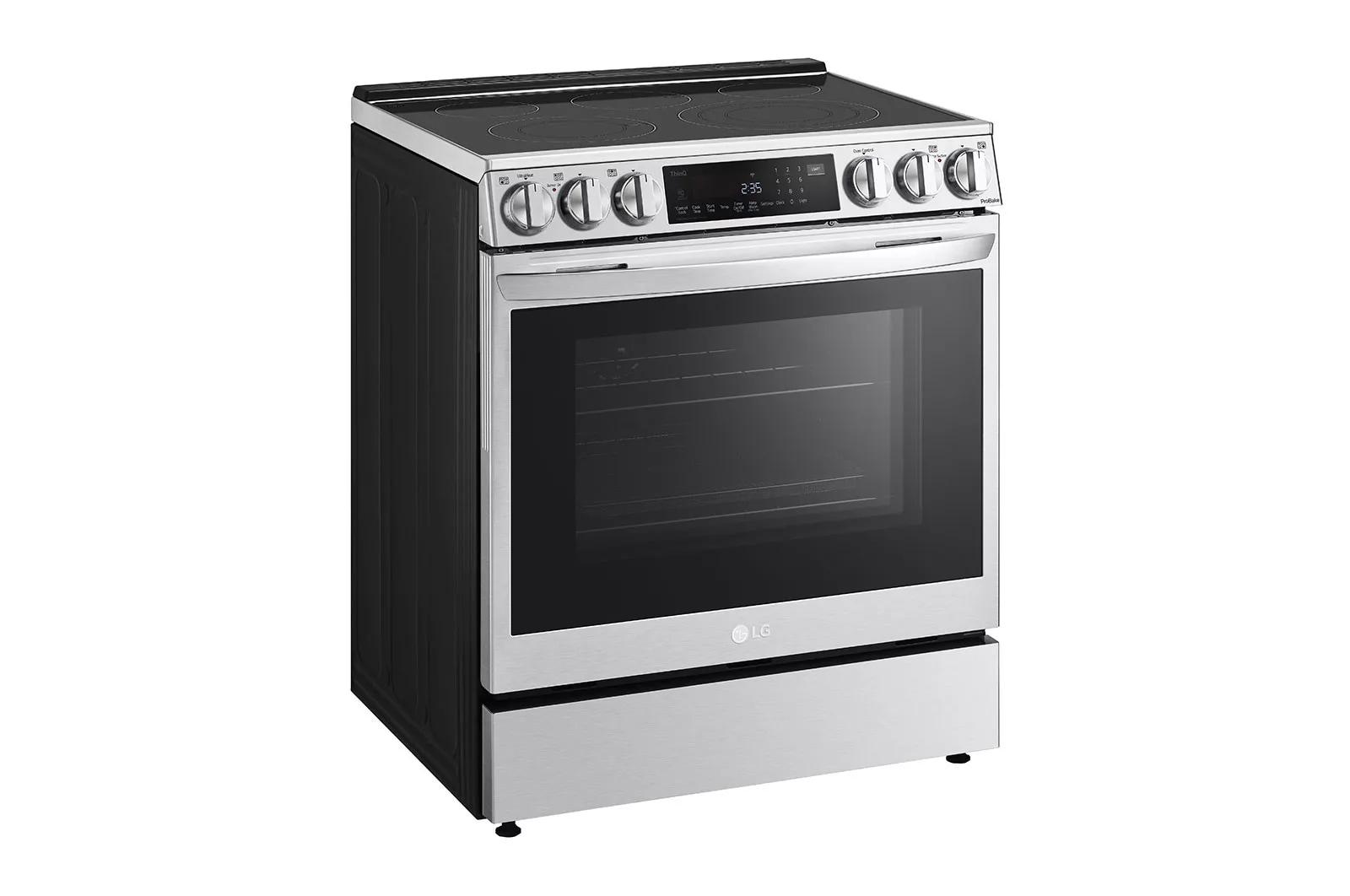 Lg LSEL6335FE 6.3 Cu Ft. Smart Wi-Fi Enabled Probake Convection® Instaview® Electric Slide-In Range With Air Fry