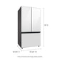 Samsung RF24BB660012 Bespoke 3-Door French Door Refrigerator (24 Cu. Ft.) With Beverage Center™ In White Glass