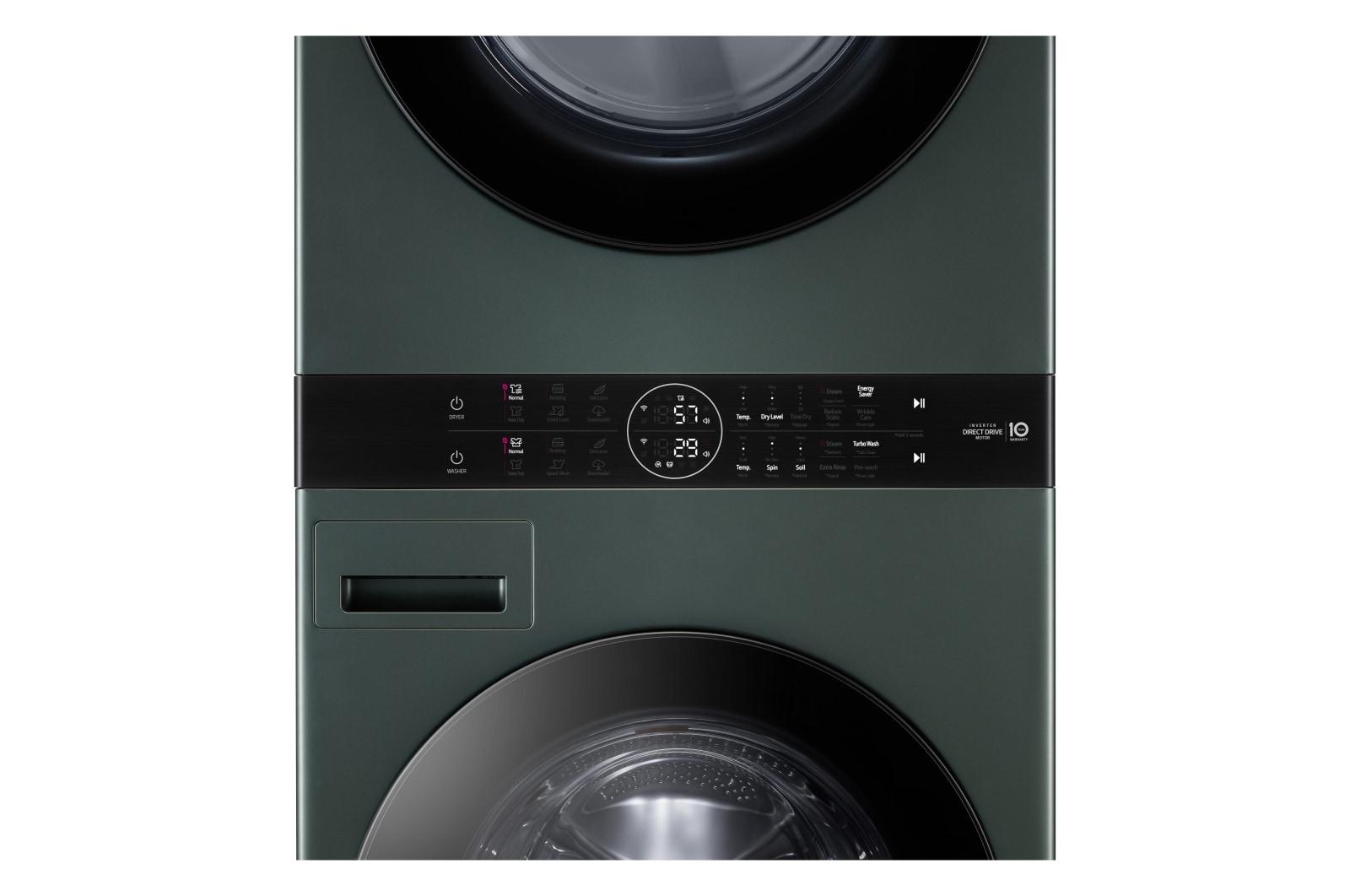 Lg WKGX201HGA Single Unit Front Load Lg Washtower&#8482; With Center Control&#8482; 4.5 Cu. Ft. Washer And 7.4 Cu. Ft. Gas Dryer