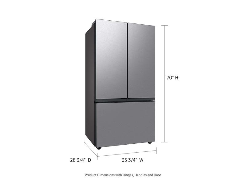 Samsung RF24BB6600QL Bespoke 3-Door French Door Refrigerator (24 Cu. Ft.) With Beverage Center™ In Stainless Steel