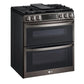 Lg LTGL6937D 6.9 Cu. Ft. Smart Instaview® Gas Double Oven Slide-In Range With Probake® Convection, Air Fry, And Air Sous Vide