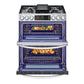 Lg LTGL6937F 6.9 Cu. Ft. Smart Instaview® Gas Double Oven Slide-In Range With Probake® Convection, Air Fry, And Air Sous Vide