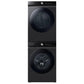 Samsung DVG53BB8700V Bespoke 7.6 Cu. Ft. Ultra Capacity Gas Dryer With Super Speed Dry And Ai Smart Dial In Brushed Black