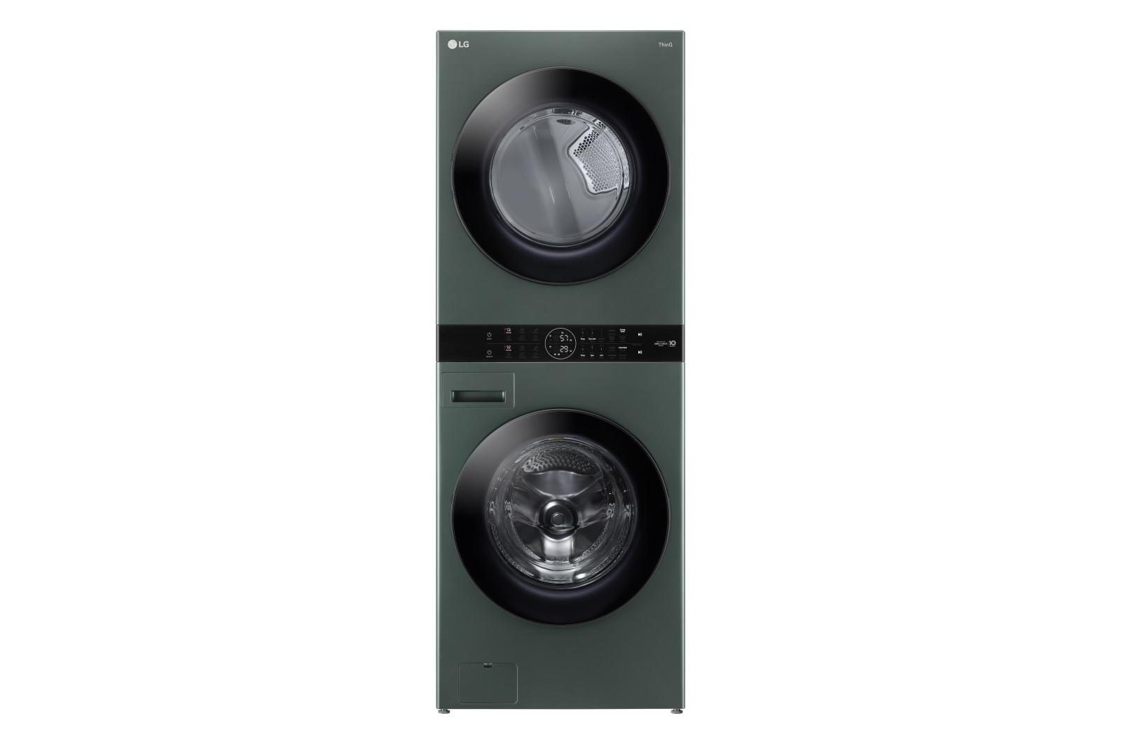 Lg WKGX201HGA Single Unit Front Load Lg Washtower&#8482; With Center Control&#8482; 4.5 Cu. Ft. Washer And 7.4 Cu. Ft. Gas Dryer