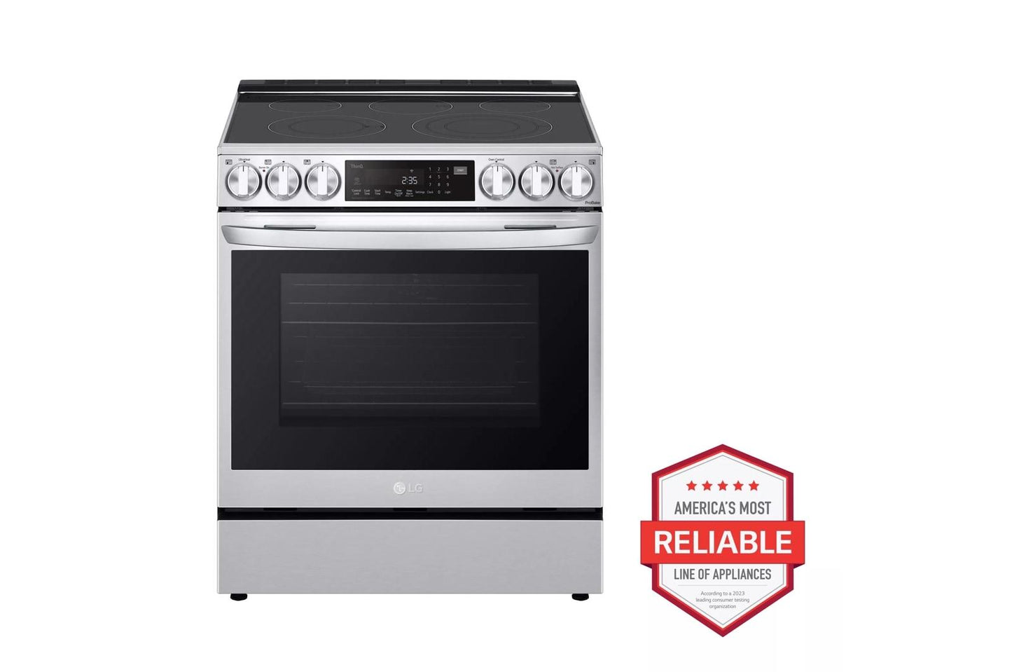 Lg LSEL6335FE 6.3 Cu Ft. Smart Wi-Fi Enabled Probake Convection® Instaview® Electric Slide-In Range With Air Fry