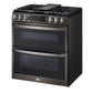 Lg LTGL6937D 6.9 Cu. Ft. Smart Instaview® Gas Double Oven Slide-In Range With Probake® Convection, Air Fry, And Air Sous Vide