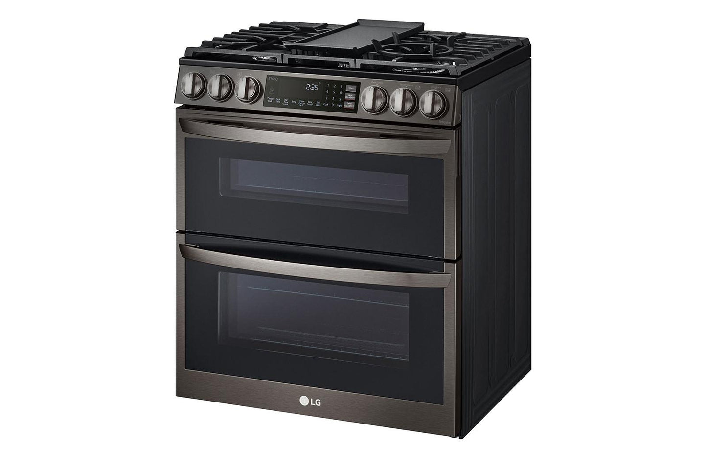 Lg LTGL6937D 6.9 Cu. Ft. Smart Instaview® Gas Double Oven Slide-In Range With Probake® Convection, Air Fry, And Air Sous Vide