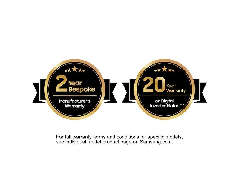 Samsung WF53BB8700AV Bespoke 5.3 Cu. Ft. Ultra Capacity Front Load Washer With Super Speed Wash And Ai Smart Dial In Brushed Black