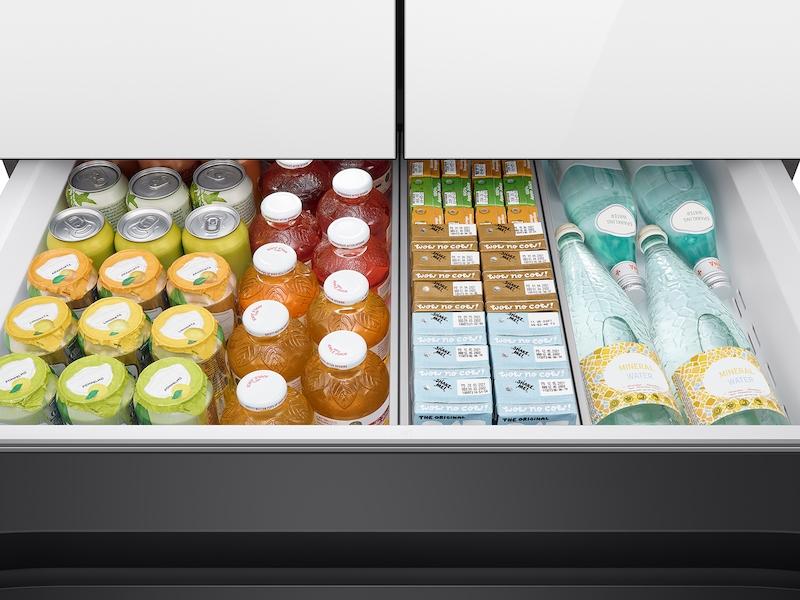 Samsung RF29BB860012 Bespoke 4-Door French Door Refrigerator (29 Cu. Ft.) With Beverage Center™ In White Glass