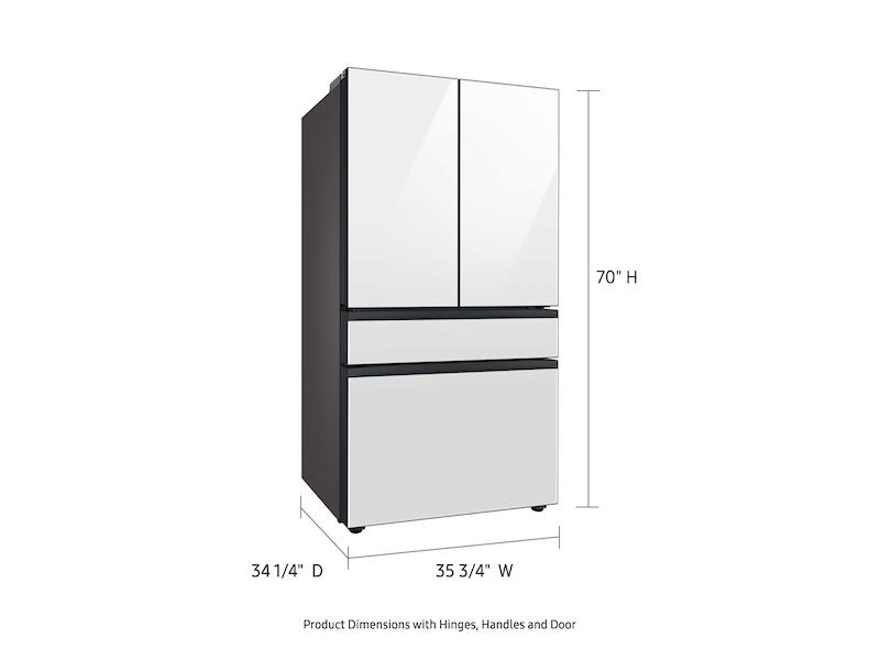 Samsung RF29BB860012 Bespoke 4-Door French Door Refrigerator (29 Cu. Ft.) With Beverage Center™ In White Glass