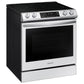 Samsung NE63BB861112 Bespoke 6.3 Cu. Ft. Smart Rapid Heat Induction Slide-In Range With Air Fry & Convection+ In White Glass