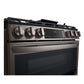 Lg LTGL6937D 6.9 Cu. Ft. Smart Instaview® Gas Double Oven Slide-In Range With Probake® Convection, Air Fry, And Air Sous Vide