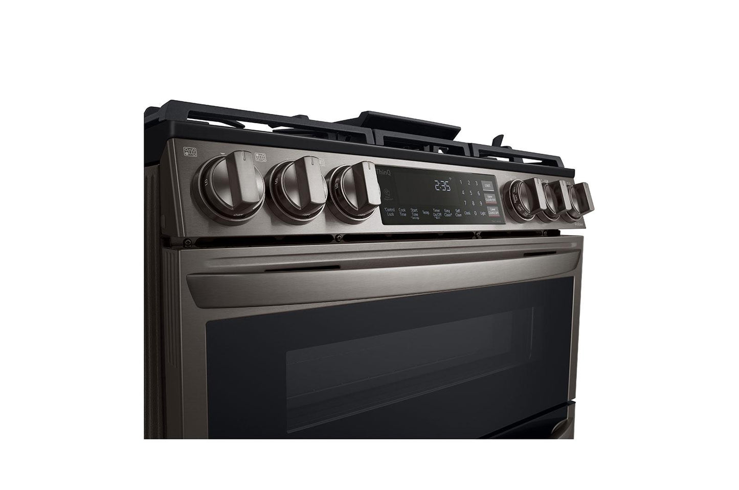 Lg LTGL6937D 6.9 Cu. Ft. Smart Instaview® Gas Double Oven Slide-In Range With Probake® Convection, Air Fry, And Air Sous Vide