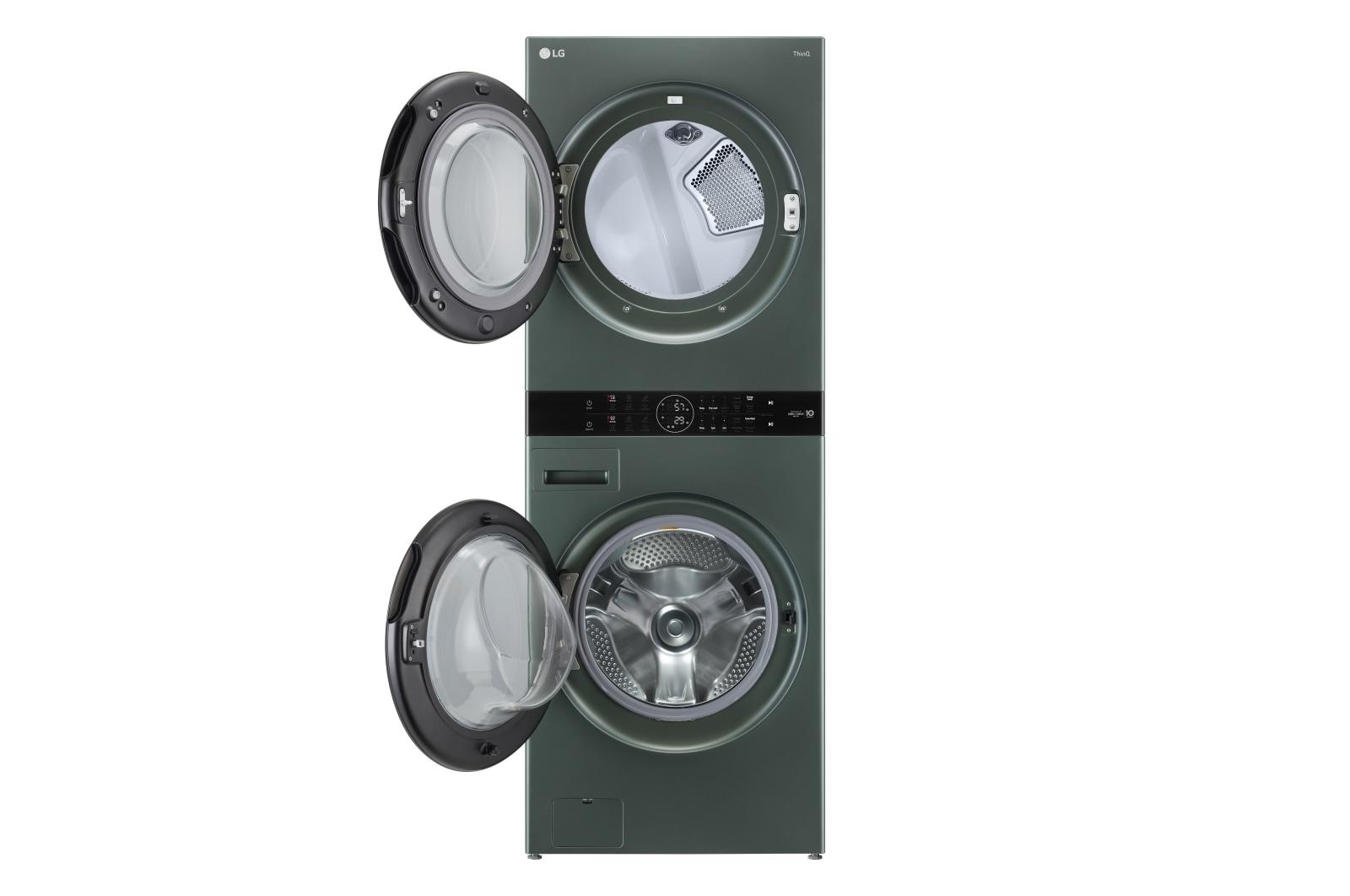 Lg WKEX200HGA Single Unit Front Load Lg Washtower&#8482; With Center Control&#8482; 4.5 Cu. Ft. Washer And 7.4 Cu. Ft. Electric Dryer