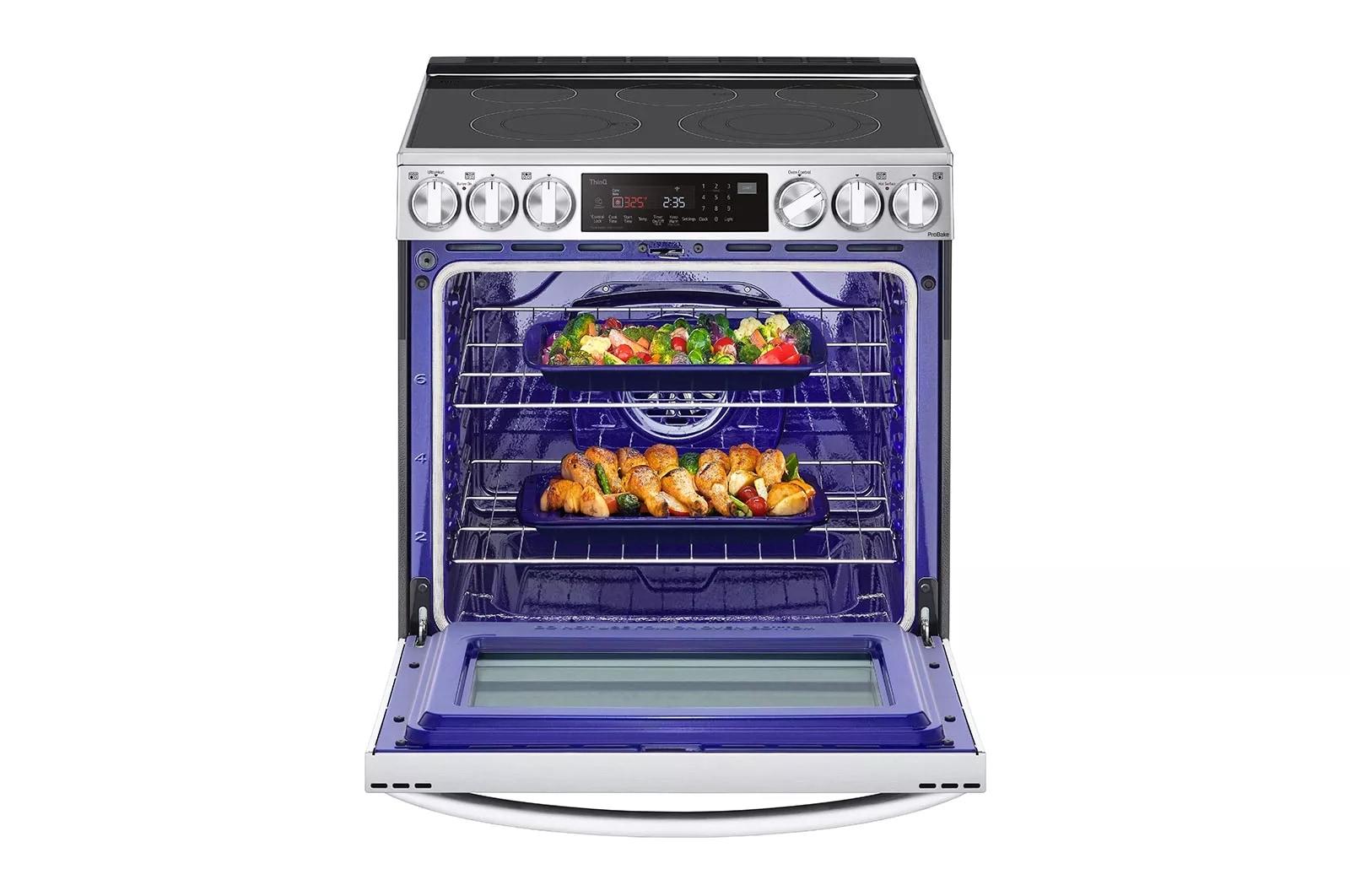 Lg LSEL6335FE 6.3 Cu Ft. Smart Wi-Fi Enabled Probake Convection® Instaview® Electric Slide-In Range With Air Fry
