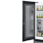 Samsung RF30BB69006M Bespoke 3-Door French Door Refrigerator (30 Cu. Ft.) - With Top Left And Family Hub™ Panel In White Glass - And Matte Grey Glass Bottom Door Panel