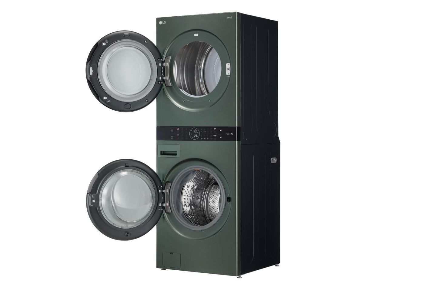 Lg WKEX200HGA Single Unit Front Load Lg Washtower&#8482; With Center Control&#8482; 4.5 Cu. Ft. Washer And 7.4 Cu. Ft. Electric Dryer