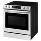 Samsung NE63BB861112 Bespoke 6.3 Cu. Ft. Smart Rapid Heat Induction Slide-In Range With Air Fry & Convection+ In White Glass