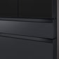 Samsung RF23BB89008M Bespoke 4-Door French Door Refrigerator (23 Cu. Ft.) - With Top Left And Family Hub™ Panel In Charcoal Glass - And Matte Black Steel Middle And Bottom Panels