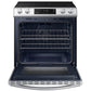 Samsung NE63BB861112 Bespoke 6.3 Cu. Ft. Smart Rapid Heat Induction Slide-In Range With Air Fry & Convection+ In White Glass
