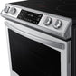 Samsung NE63BB861112 Bespoke 6.3 Cu. Ft. Smart Rapid Heat Induction Slide-In Range With Air Fry & Convection+ In White Glass