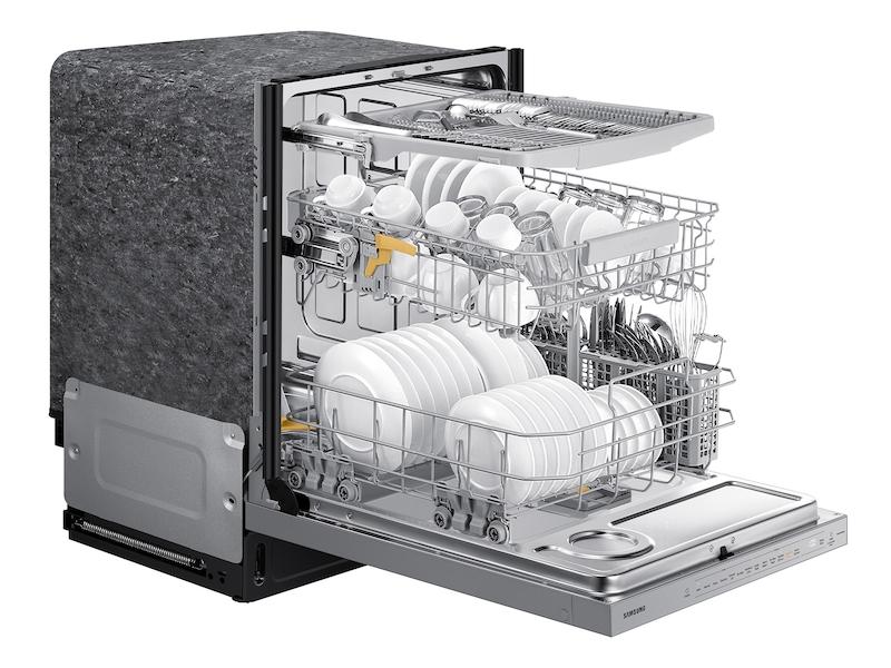 Samsung DW80BB707012 Bespoke Autorelease Smart 42Dba Dishwasher With Stormwash+&#8482; And Smart Dry In White Glass