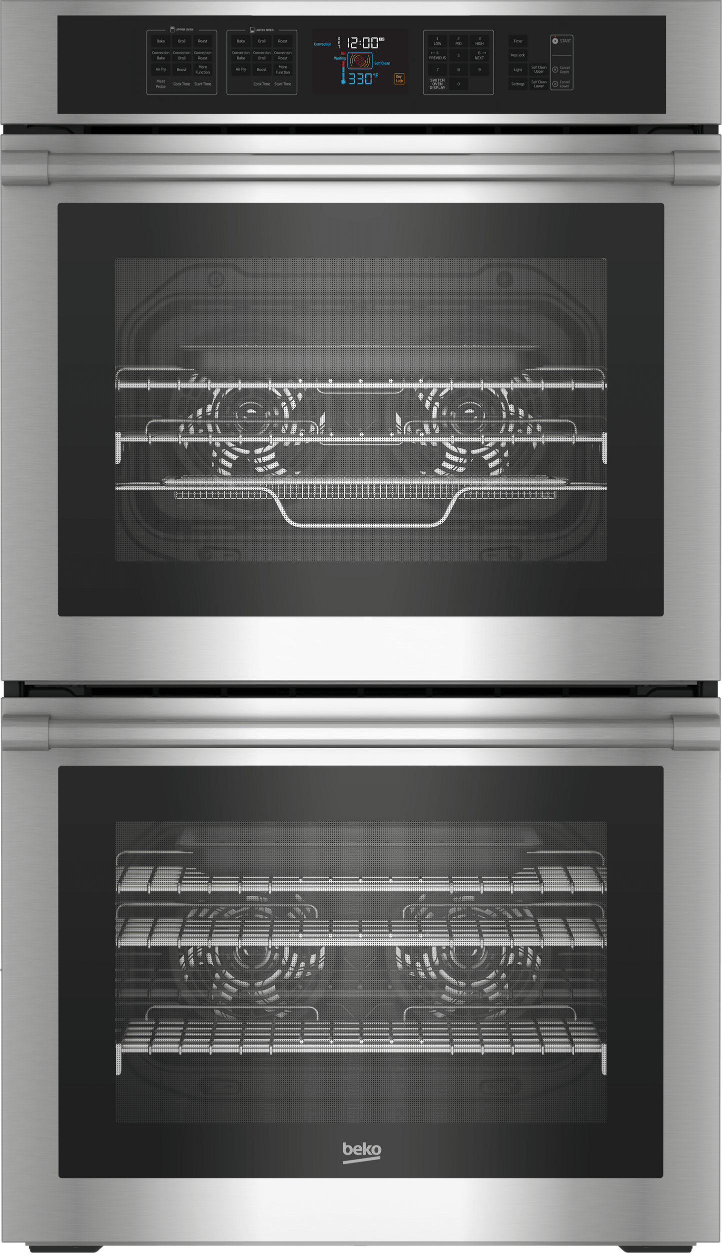 Beko WOD30100SS 30" Stainless Steel Double Wall Oven