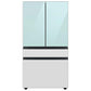 Samsung RF29BB86004M Bespoke 4-Door French Door Refrigerator (29 Cu. Ft.) With Beverage Center™ In Morning Blue Glass Top Panels And White Glass Middle And Bottom Panels