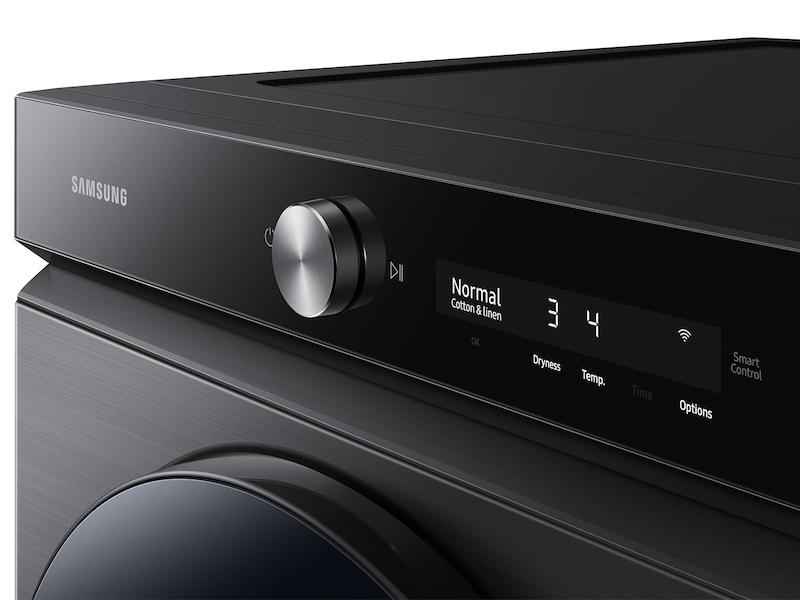 Samsung DVE53BB8700V Bespoke 7.6 Cu. Ft. Ultra Capacity Electric Dryer With Super Speed Dry And Ai Smart Dial In Brushed Black