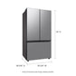 Samsung RF24BB6200QL Bespoke 3-Door French Door Refrigerator (24 Cu. Ft.) With Autofill Water Pitcher In Stainless Steel