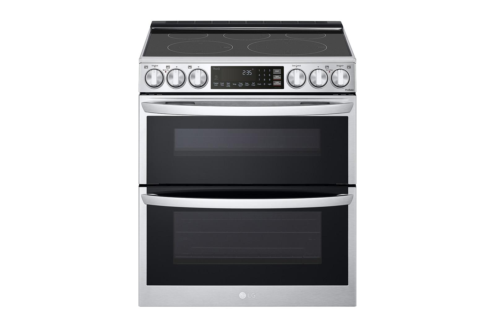 Lg LTEL7337F 7.3 Cu. Ft. Smart Instaview® Electric Double Oven Slide-In Range With Probake® Convection, Air Fry, And Air Sous Vide