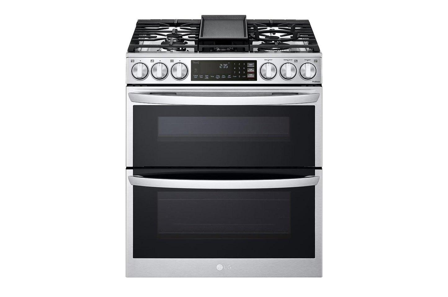 Lg LTGL6937F 6.9 Cu. Ft. Smart Instaview® Gas Double Oven Slide-In Range With Probake® Convection, Air Fry, And Air Sous Vide