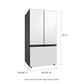 Samsung RF24BB620012 Bespoke 3-Door French Door Refrigerator (24 Cu. Ft.) With Autofill Water Pitcher In White Glass