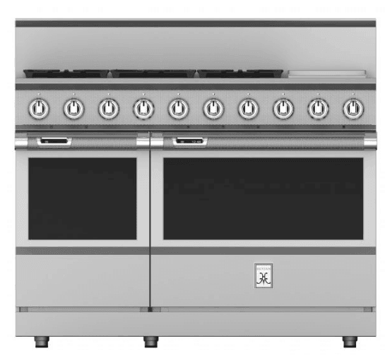 Hestan KRD485GDNG 48" 5-Burner Dual Fuel Range With 12" Griddle - Natural Gas - Stainless Steel / Steeletto
