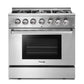 Thor Kitchen HRD3606ULP 36 Inch Professional Dual-Fuel Lp Gas Range