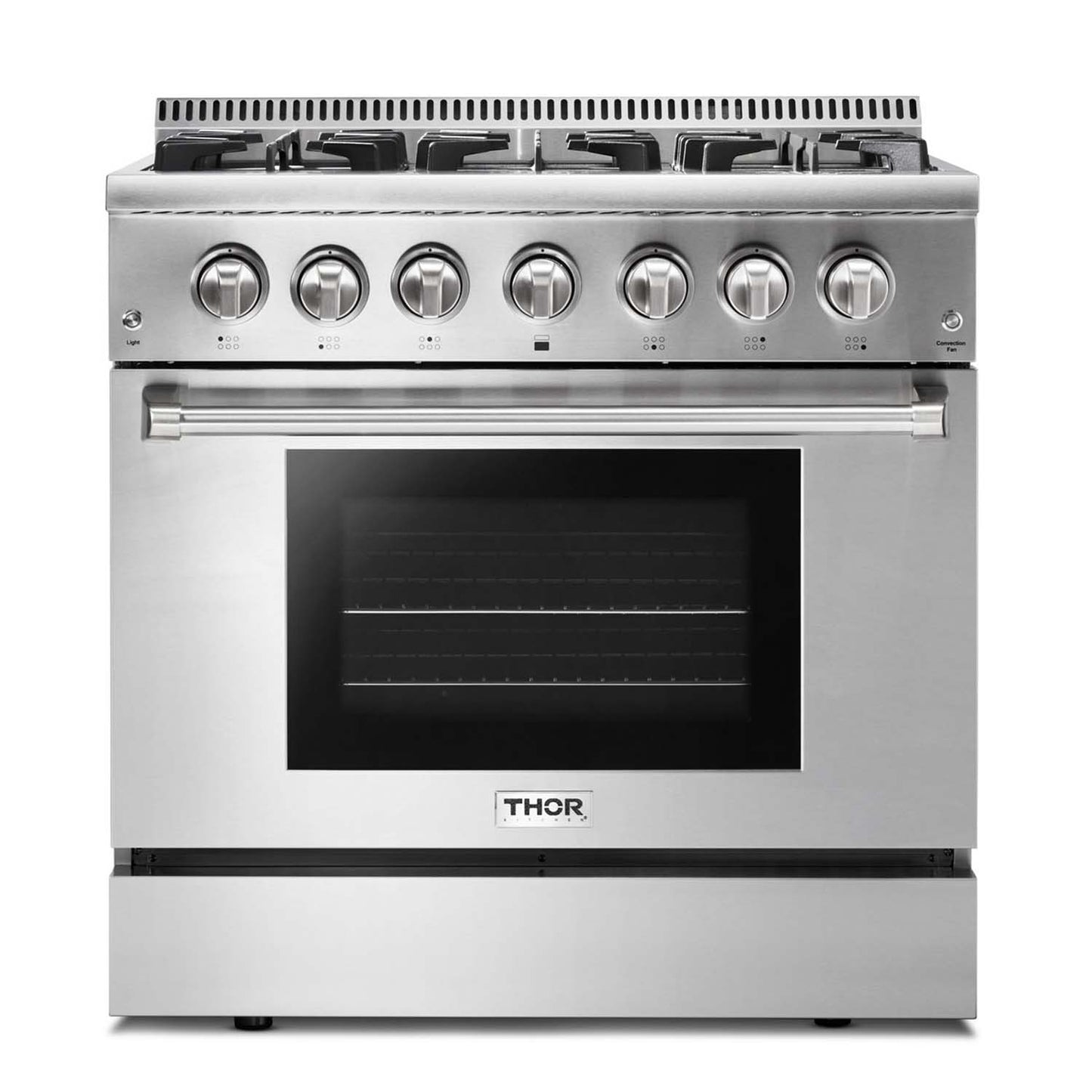 Thor Kitchen HRD3606ULP 36 Inch Professional Dual-Fuel Lp Gas Range