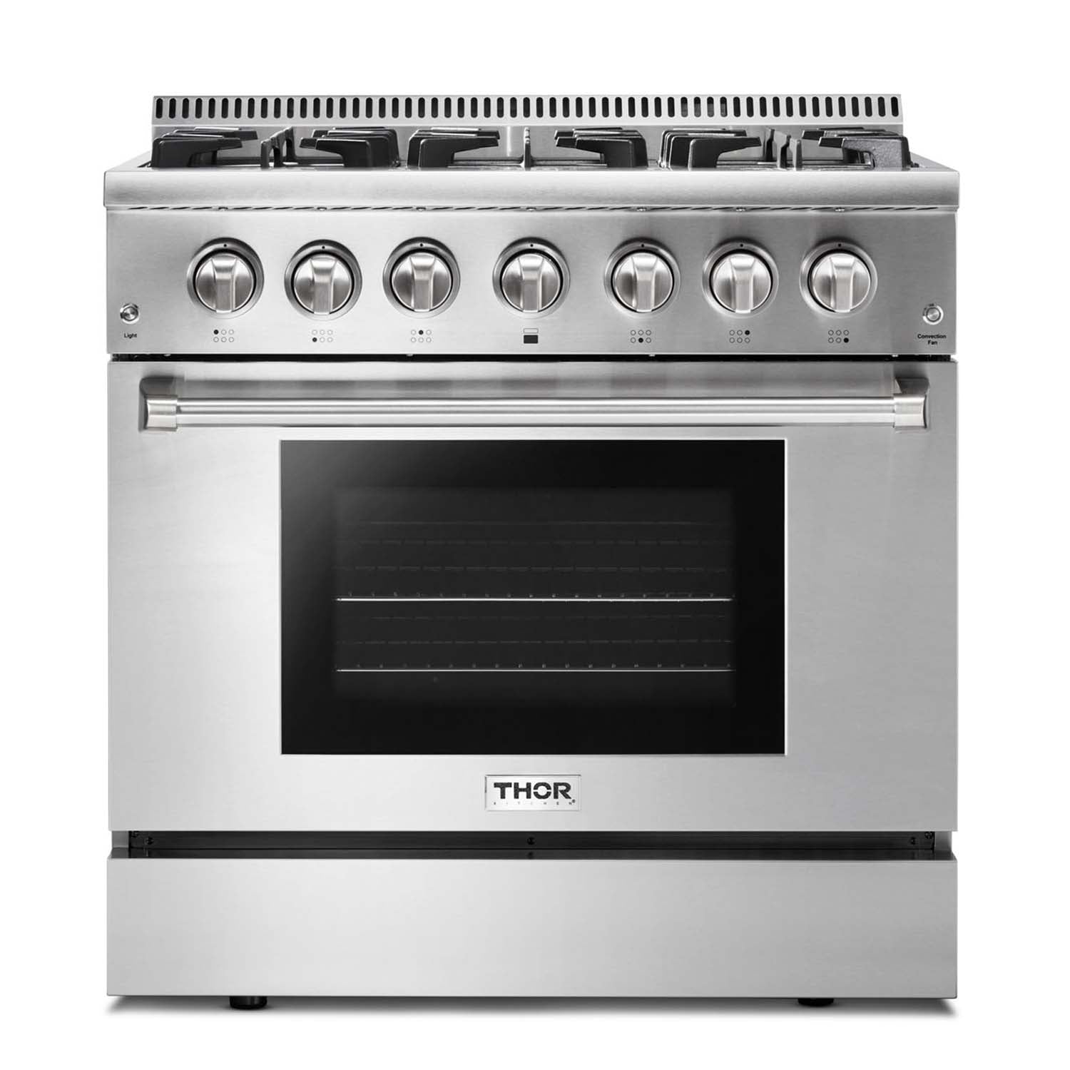Thor Kitchen HRD3606ULP 36 Inch Professional Dual-Fuel Lp Gas Range