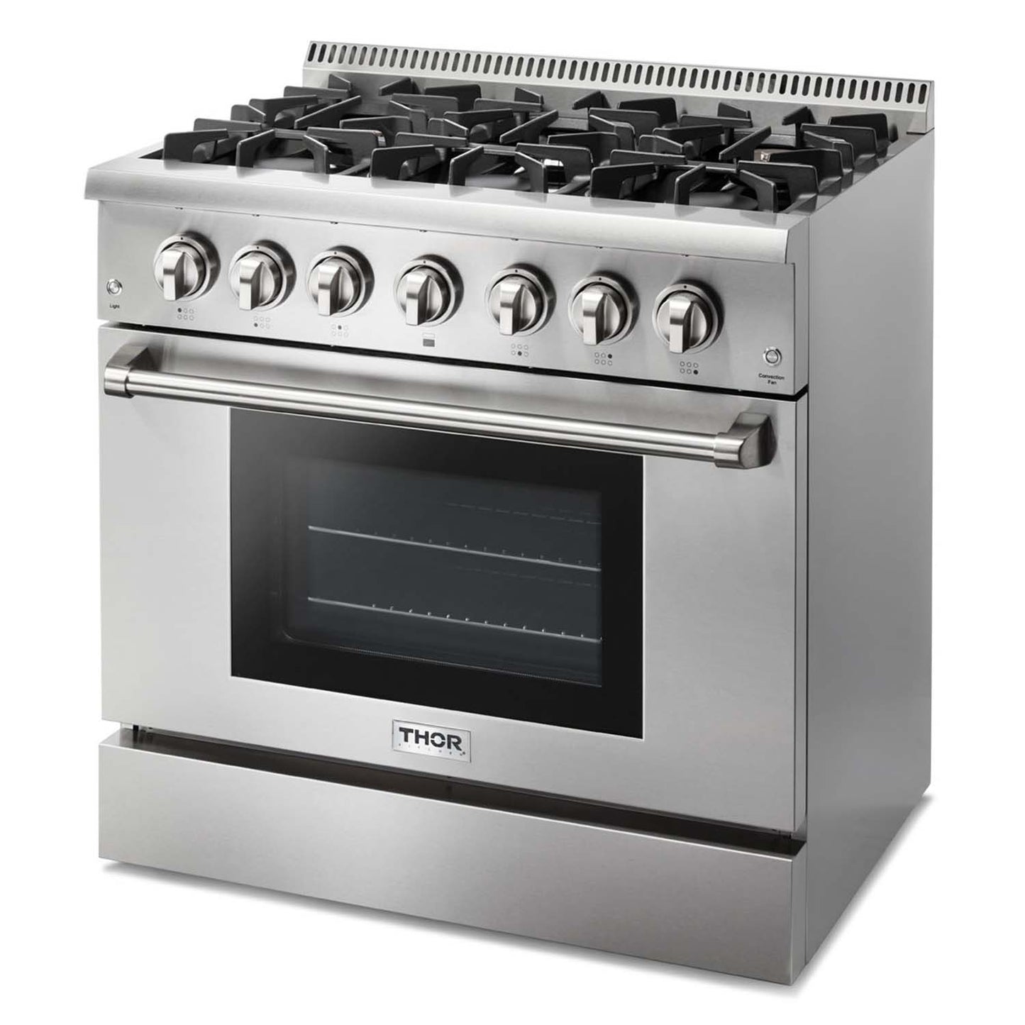 Thor Kitchen HRD3606ULP 36 Inch Professional Dual-Fuel Lp Gas Range