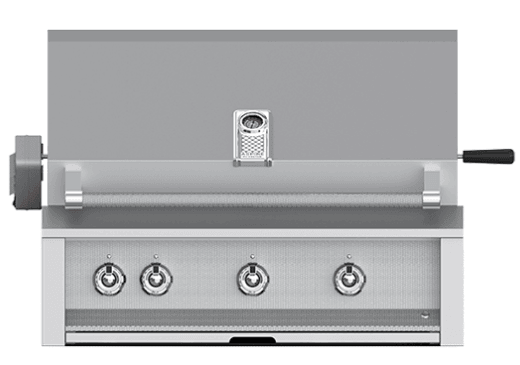 Hestan EMBR36NG Aspire Series - 36" Natural Gas Built In Grill W/ U-Burners, Sear Burner And Rotisserie - Steeletto / Stainless Steel