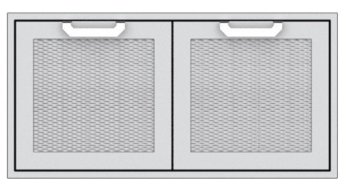 Hestan AGSD42WH Hestan 42" Double Storage Doors Agsd - White (Custom Color: Froth)