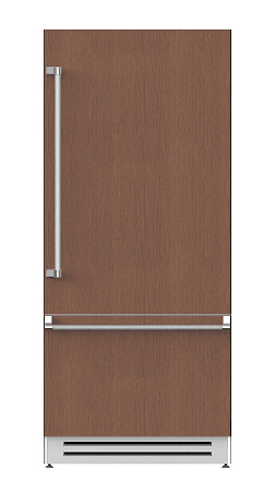 Hestan KRBR36OV 36" Bottom Mount, Bottom Compressor Refrigerator - Right Hinge - Custom Panel Ready