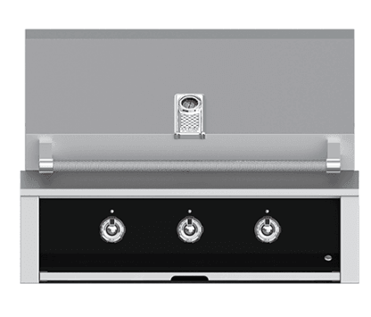 Hestan EMB36NGBK Aspire Series - 36" Natural Gas Built In Grill W/ U-Burners And Sear Burner - Stealth / Black
