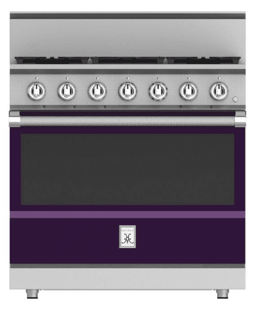Hestan KRG365LPPP 36" 5-Burner All Gas Range - Liquid Propane - Purple / Lush