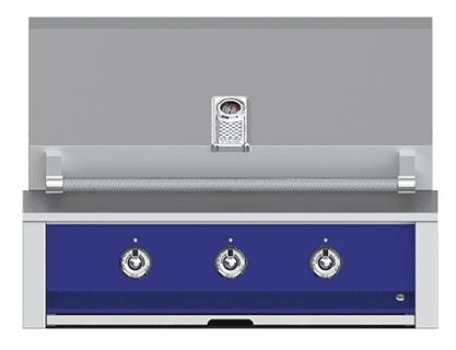 Hestan EMB36NGBU Aspire Series - 36" Natural Gas Built In Grill W/ U-Burners And Sear Burner - Prince / Blue