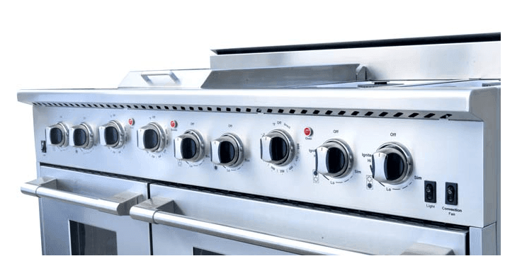 Nxr Ranges AK4807 Nxr 48" Professional Range With Six Burners, Griddle, Convection Oven, Natural Gas (Culinary Series)