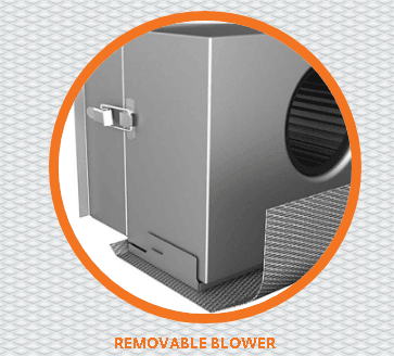 Hestan KVC36BG 36" Chimney Hood - Burgundy / Tin Roof