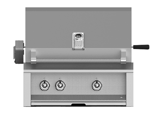 Hestan EABR30LP Aspire Series - 30" Liquid Propane Built In Grill W/ U-Burners And Rotisserie - Steeletto / Stainless Steel