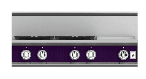 Hestan KRT364GDLPPP 36" 4-Burner Rangetop With 12" Griddle - Liquid Propane - Purple / Lush
