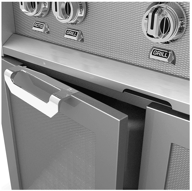 Hestan GCR42OR Hestan 42" Tower Cart With Double Drawer And Door Gcr42 - Orange (Custom Color: Citra)