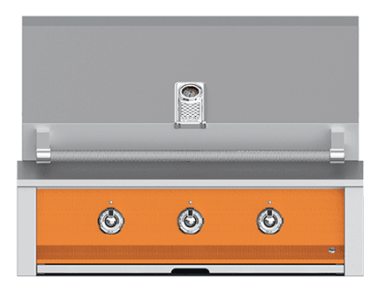 Hestan EAB36NGOR Aspire Series - 36" Natural Gas Built In Grill W/ U-Burners - Citra / Orange